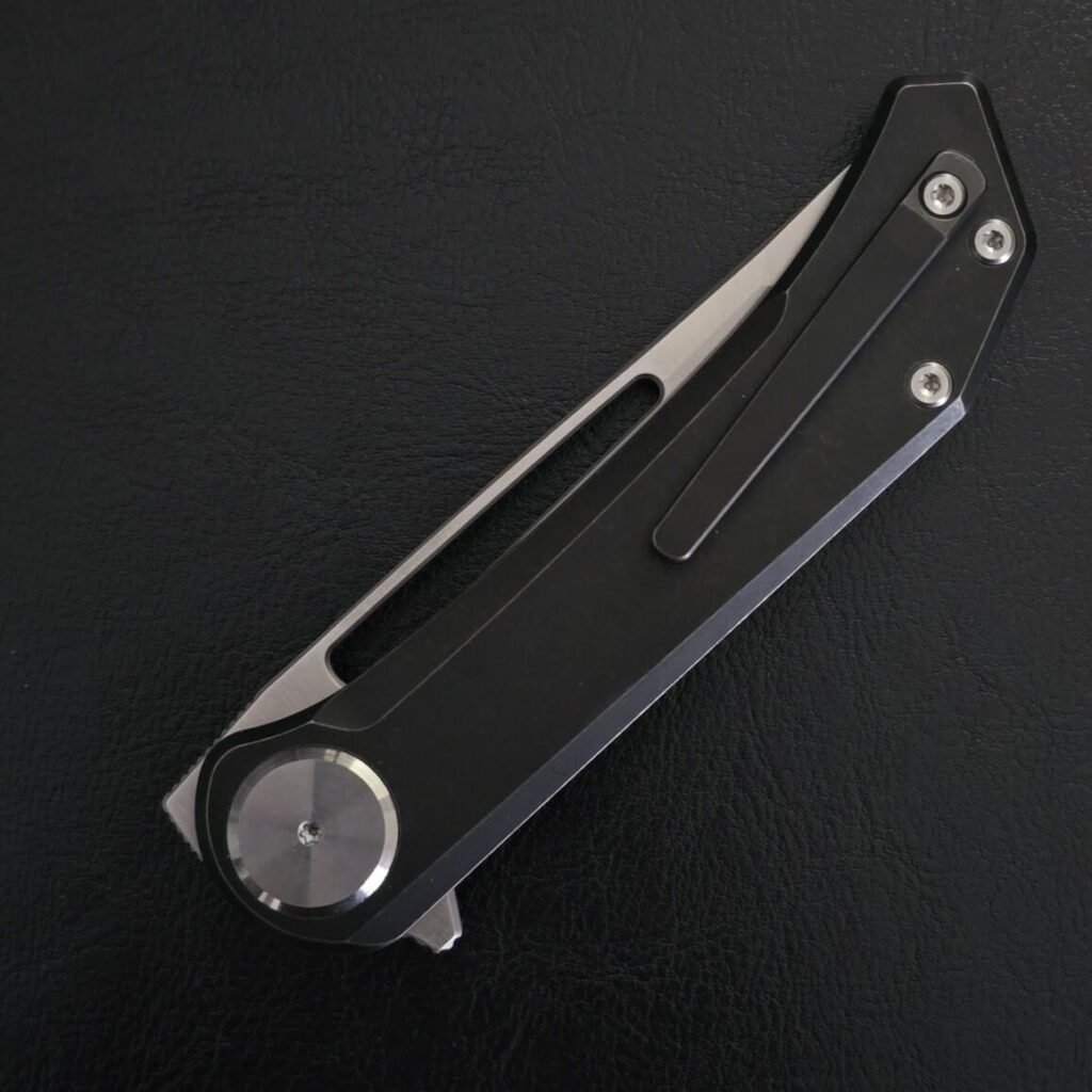 Aurora Knife and Tool, New for 2024 Dark Truffles in S35VN + Blackwashed Titanium – gallery image 2