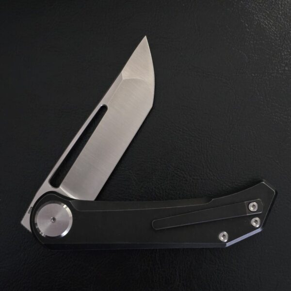 Aurora Knife and Tool, New for 2024 Dark Truffles in S35VN + Blackwashed Titanium – gallery image 1