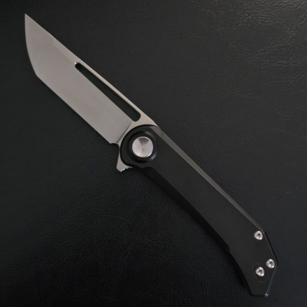 Aurora Knife and Tool, New for 2024 Dark Truffles in S35VN + Blackwashed Titanium – gallery image 5