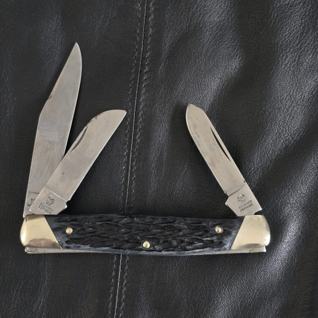Vintage German Folding Knife Hen & Rooster/ Bertram 343C-AP/CR – gallery image 2