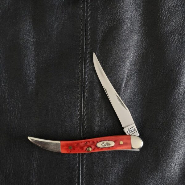 Case USA Tiny Toothpick Red Jigged Bone 610096 SS – gallery image 1