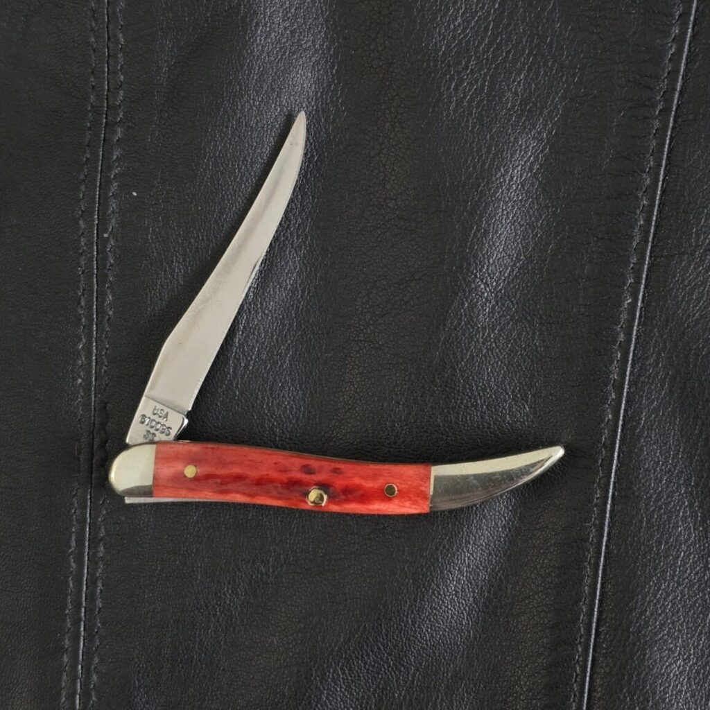 Case USA Tiny Toothpick Red Jigged Bone 610096 SS – gallery image 2