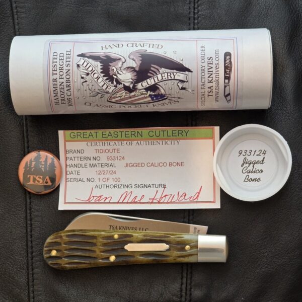 Great Eastern Cutlery #933124 TSA KNIVES SFO CALICO BONE