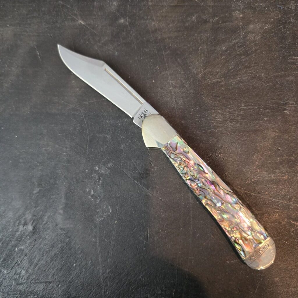 Case XX USA 47866 Abalone Smooth Mini Copper Lock No. 12020 knife for sale