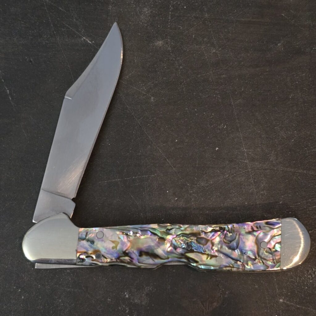 Case XX USA 47866 Abalone Smooth Mini Copper Lock No. 12020 knife for sale