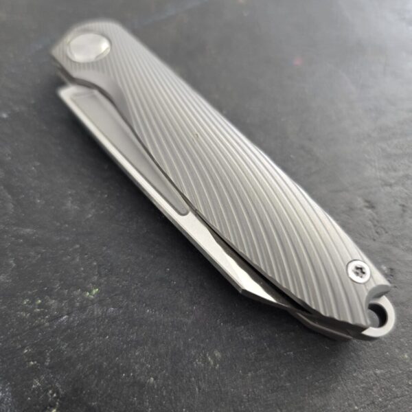 Two Sun Knives Slip joint in Titanium and M390 195 m390 SWC knives for sale