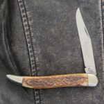 Queen Cutlery Jumbo Toothpick in Brown Jigged Bone Q79 USA knife for sale
