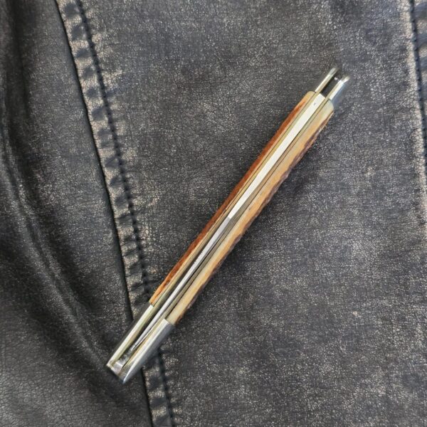 Queen Cutlery Jumbo Toothpick in Brown Jigged Bone Q79 USA