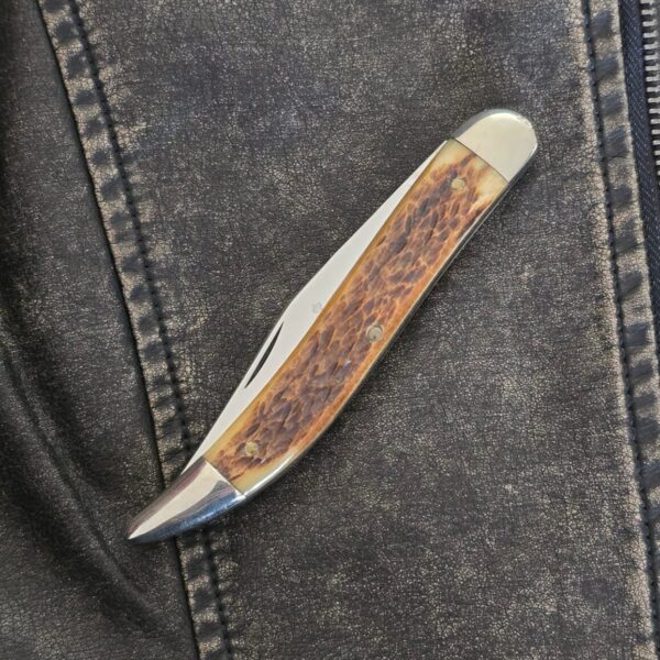 Queen Cutlery Jumbo Toothpick in Brown Jigged Bone Q79 USA