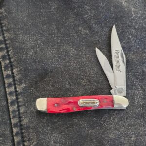 Remington 2 Blade Slip joint in Red Jigged Bone knives for sale