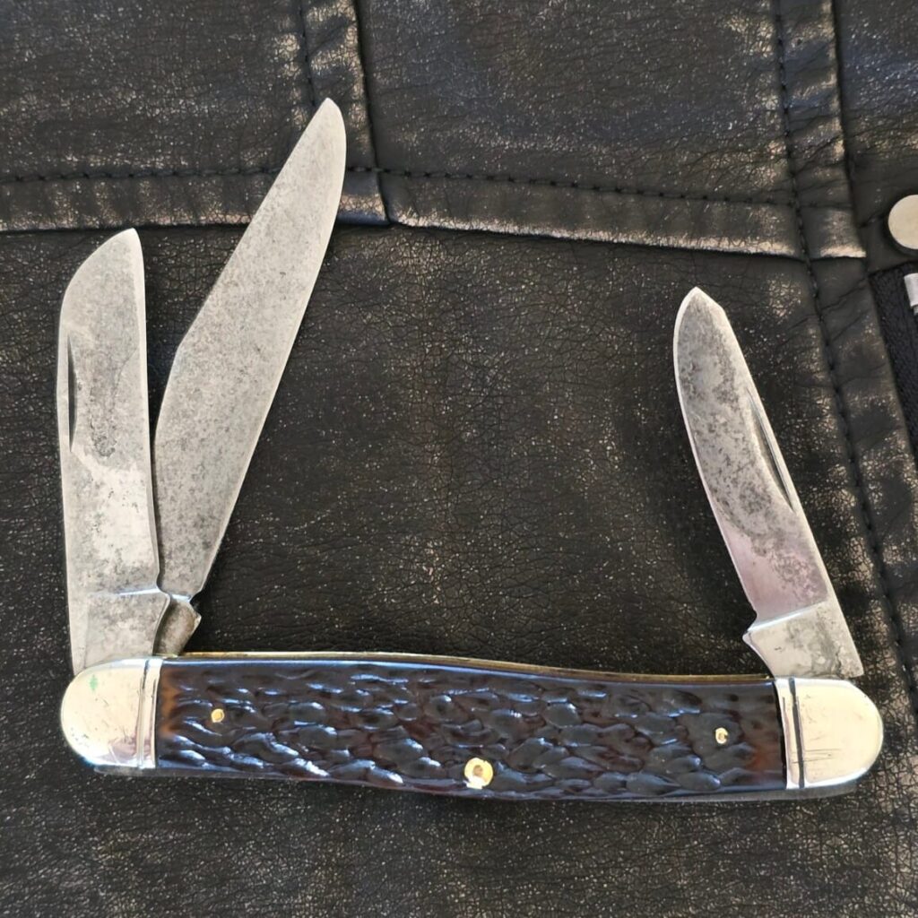 Vintage Boker USA Boy scout Stockman in Brown Jigged Bone USED – gallery image 2