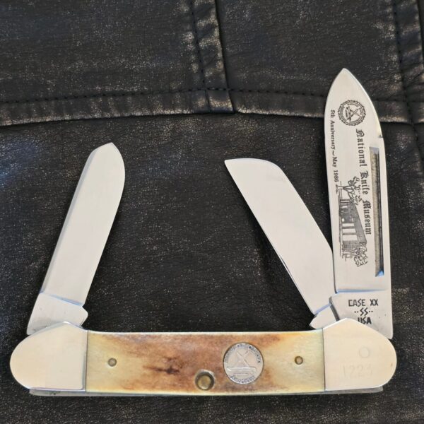 Case National Knife Museum 1986 Stag Gunboat Canoe 5394. – gallery image 1