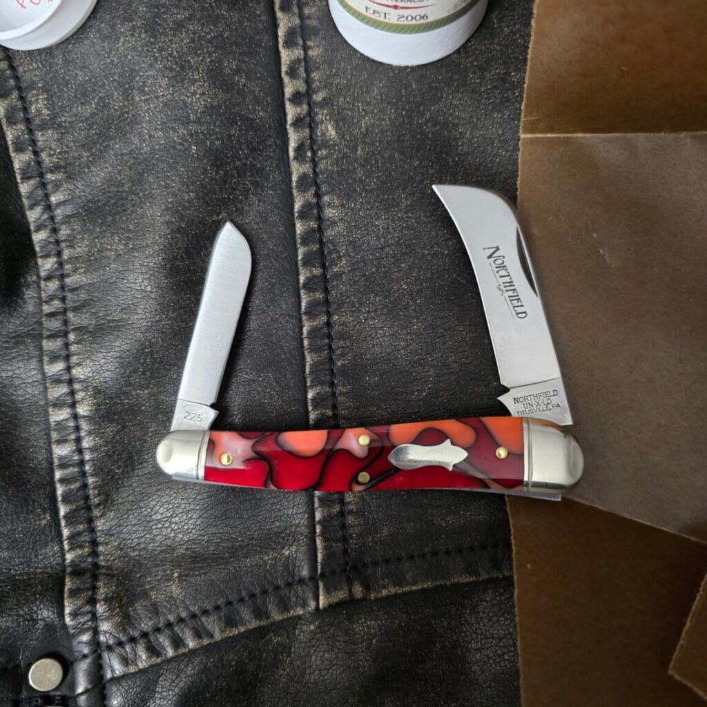Great Eastern Cutlery #383225 Apples and Oranges Acrylic Satin knife for sale