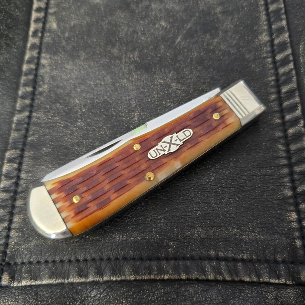 Great Eastern Cutlery #734209 JFB Antique Amber BASKET WEAVE SN 11 (50 made) – gallery image 2