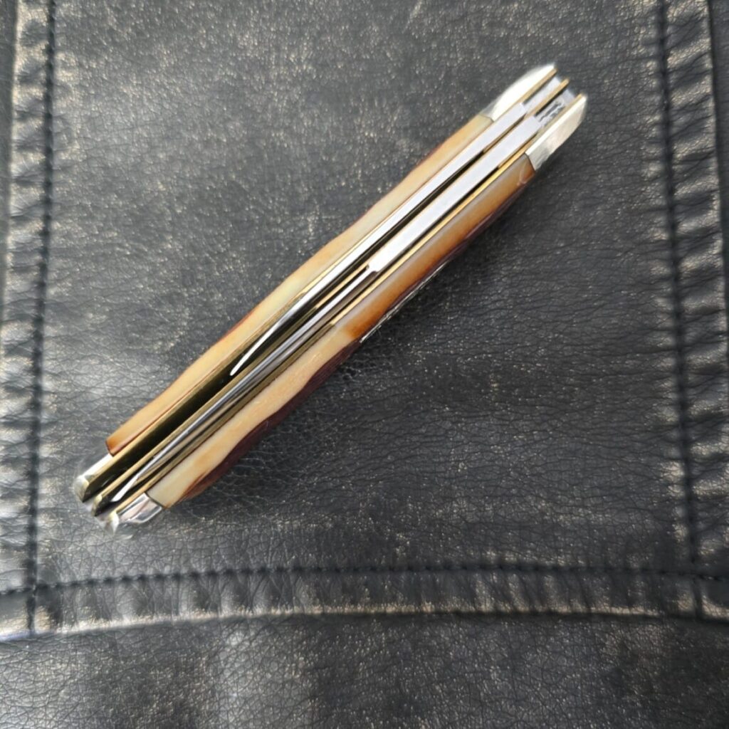 Great Eastern Cutlery #734209 JFB Antique Amber BASKET WEAVE SN 11 (50 made) – gallery image 3
