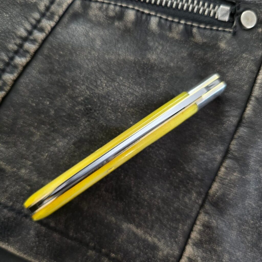 Great Eastern Cutlery #933124 Smooth Yellow Bone SFO for Circle A Knives knife for sale