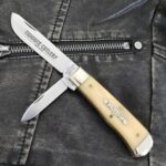 Great Eastern Cutlery #734208 J Smooth White Bone SN 4-13 (only 13 made!) knives for sale
