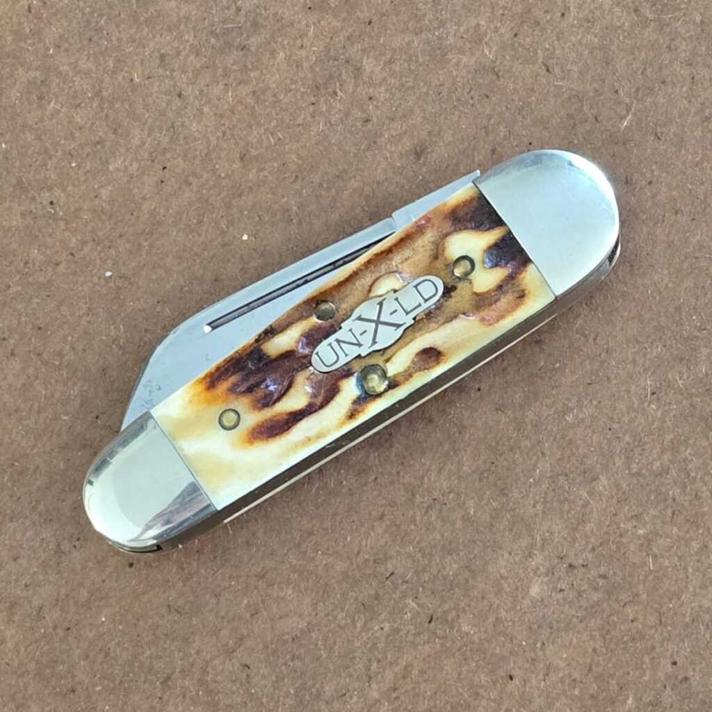 Great Eastern Cutlery #262209 Burnt Stag note age patina and engraved Blade seen on pictures – gallery image 2