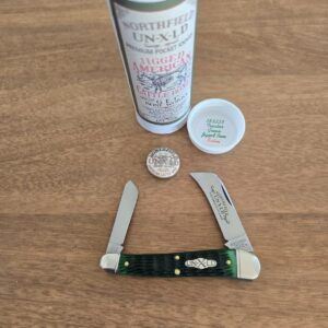 Great Eastern Cutlery #383225 Tractor Green Jigged Bone Satin