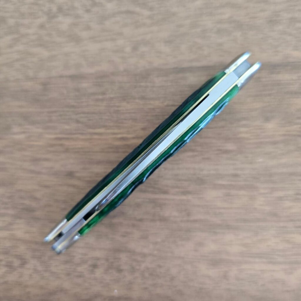 Great Eastern Cutlery #383225 Tractor Green Jigged Bone PROTOTYPE – gallery image 3