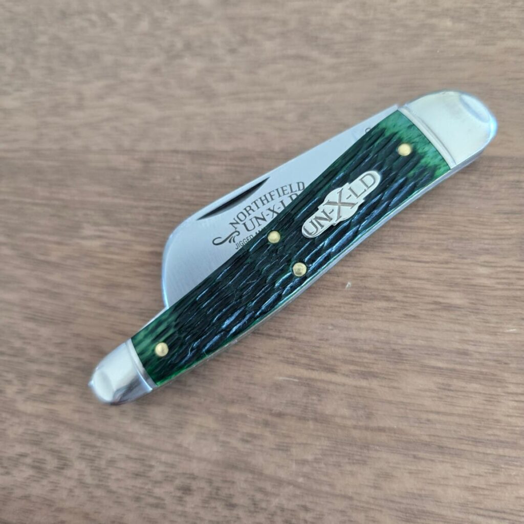 Great Eastern Cutlery #383225 Tractor Green Jigged Bone PROTOTYPE – gallery image 2