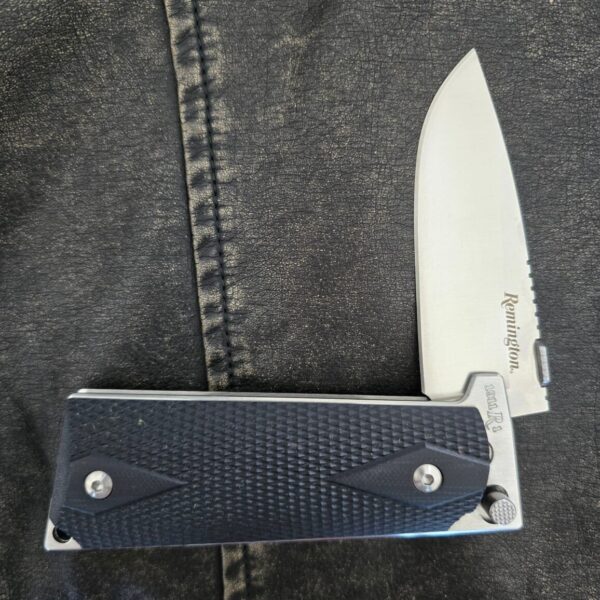 Remington 1911R1 Standard Folding Knife Satin Polished 440C Blade and Black G10 Grips