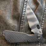 Strider SNG-Gray Gunner Grip Tiger Stripe CPM 154