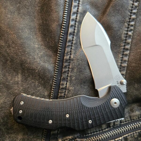 Lion Steel Police Folder 3 Lock Back Knife (Stonewash) LSTPM3 – gallery image 1
