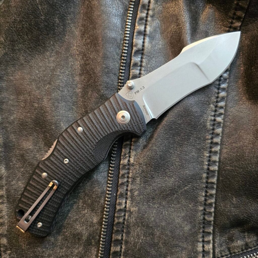 Lion Steel Police Folder 3 Lock Back Knife (Stonewash) LSTPM3 – gallery image 3