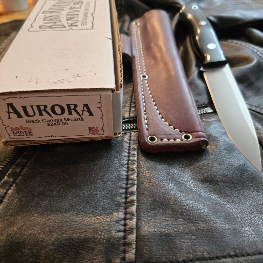 Bark River Aurora in Black Canvas Micarta – gallery image 5