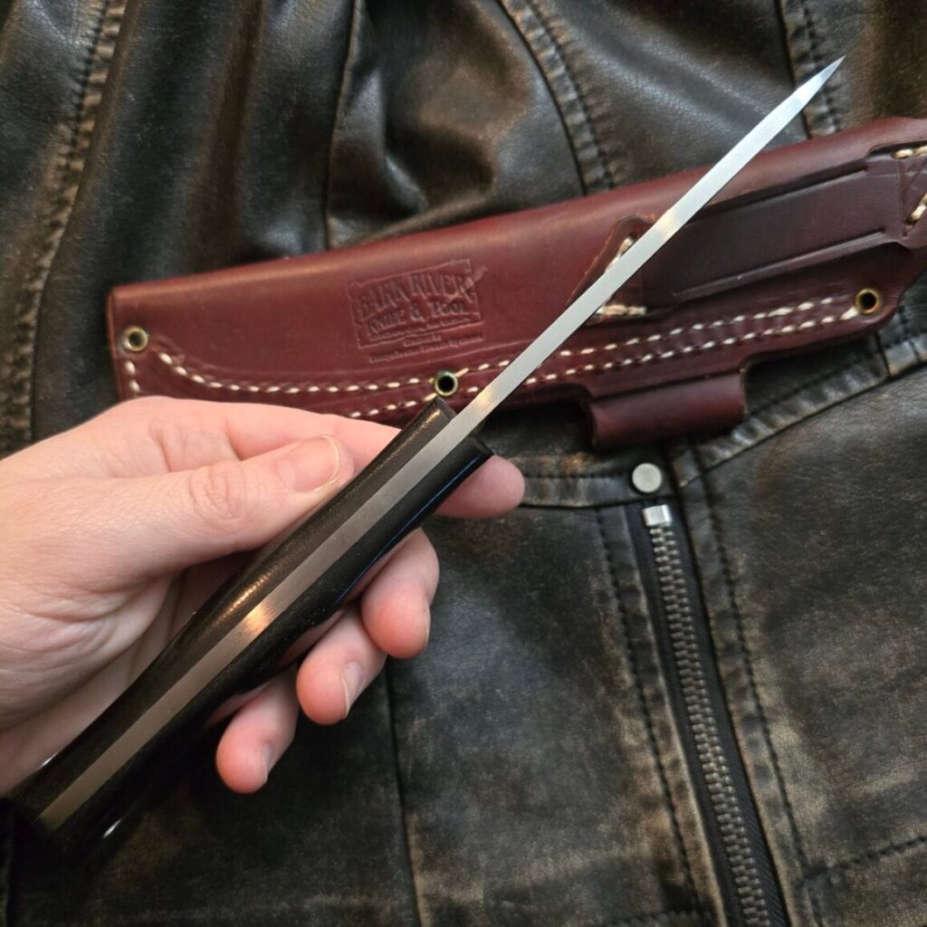 Bark River Aurora in Black Canvas Micarta – gallery image 3