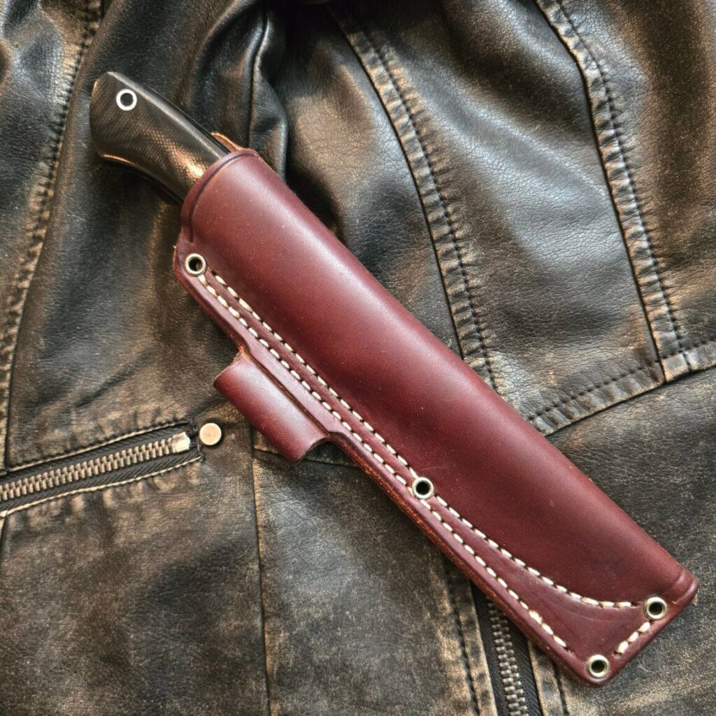 Bark River Aurora in Black Canvas Micarta – gallery image 2