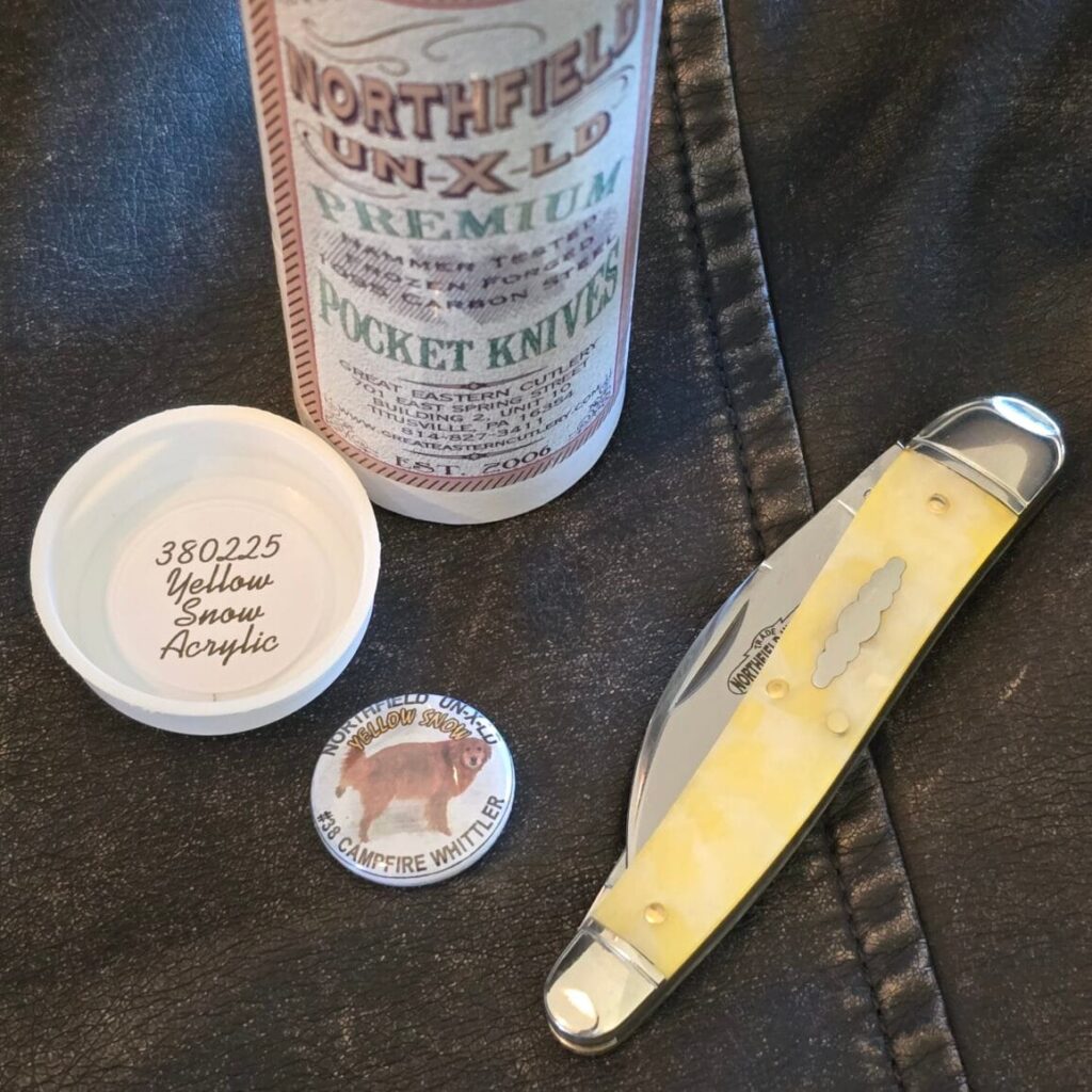 Great Eastern Cutlery #380225 Yellow Snow Acrylic knife for sale