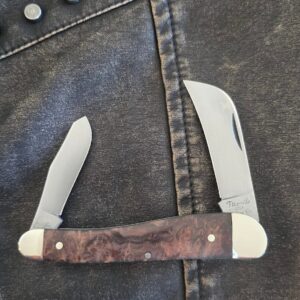 Titusville Cutlery Rooster Comb Natural Burl by Daniels 03/2025 (1 of 15)