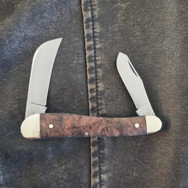 Titusville Cutlery Rooster Comb Natural Burl by Daniels 03/2025 (1 of 15)