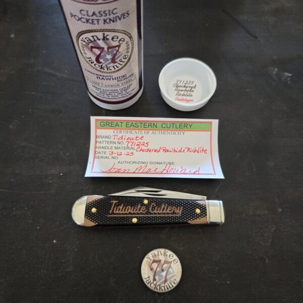 Great Eastern Cutlery #771225 Checkered Rawhide Richlite PROTOTYPE