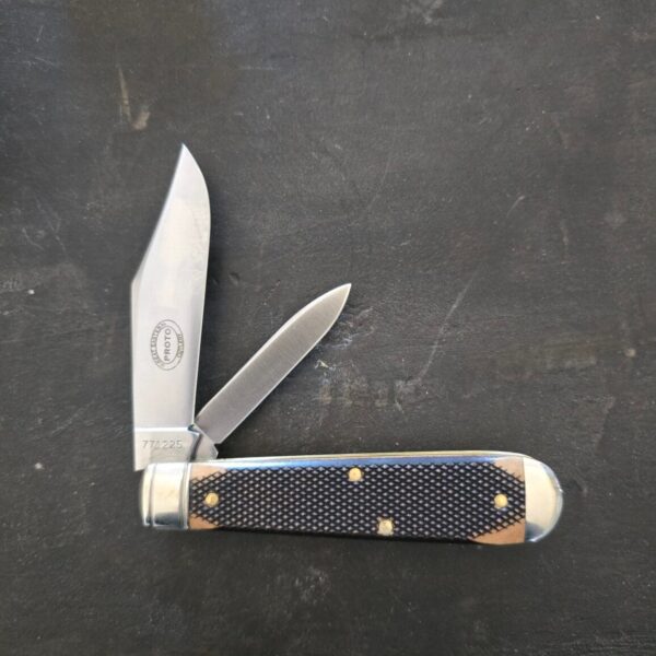 Great Eastern Cutlery #771225 Checkered Rawhide Richlite PROTOTYPE