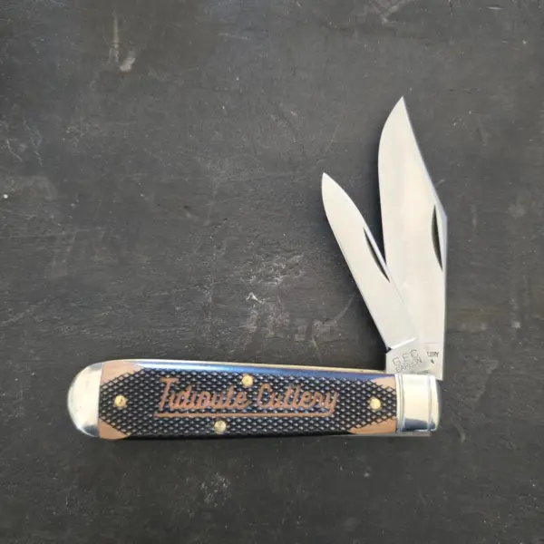 Great Eastern Cutlery #771225 Checkered Rawhide Richlite