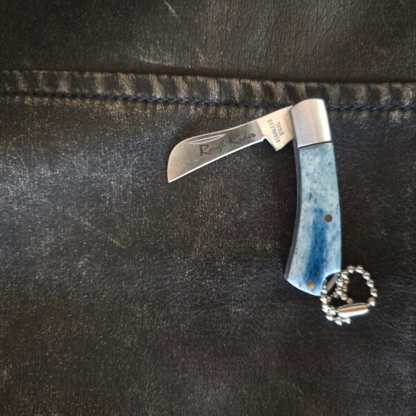 Rough Rider Blue Bone Mini 2" Keychain Knife