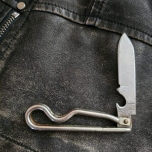 Vintage & Rare Geo. Schrade B'PORT CT Metal Handle KNIFE 1942 WWII