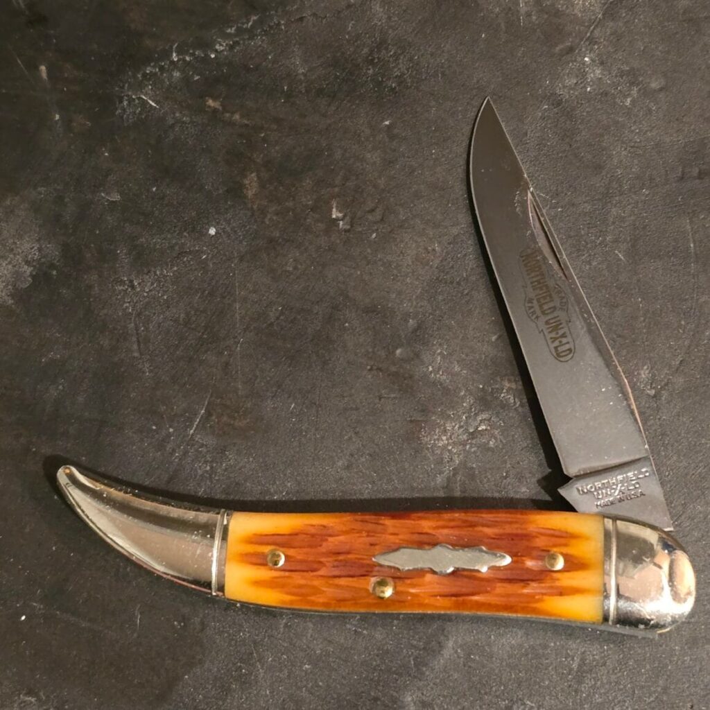 GEC #128119 Copperhead Pony Cut Bone knife for sale