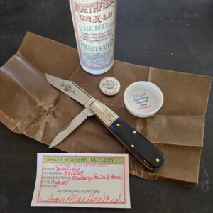 Great Eastern Cutlery #771225 Blueberry Sawcut Bone Prototype