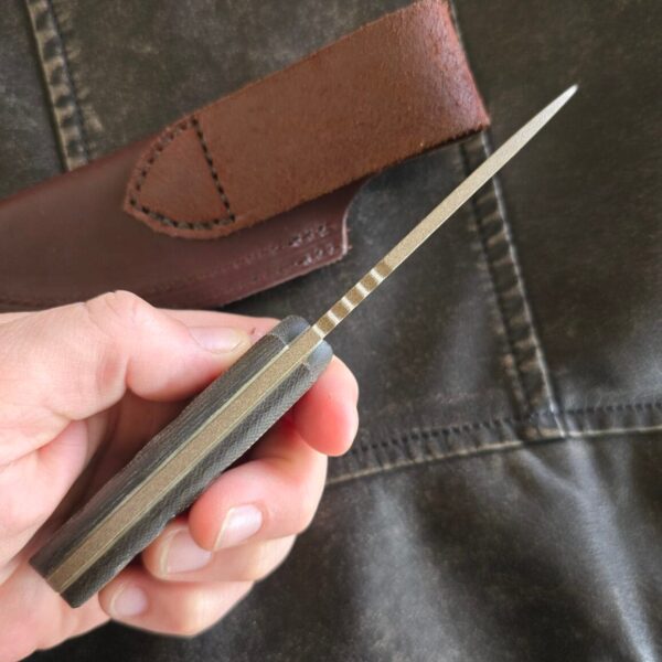TOPS Baja 3.0 22-3044 in Green Canvas Micarta and 1095