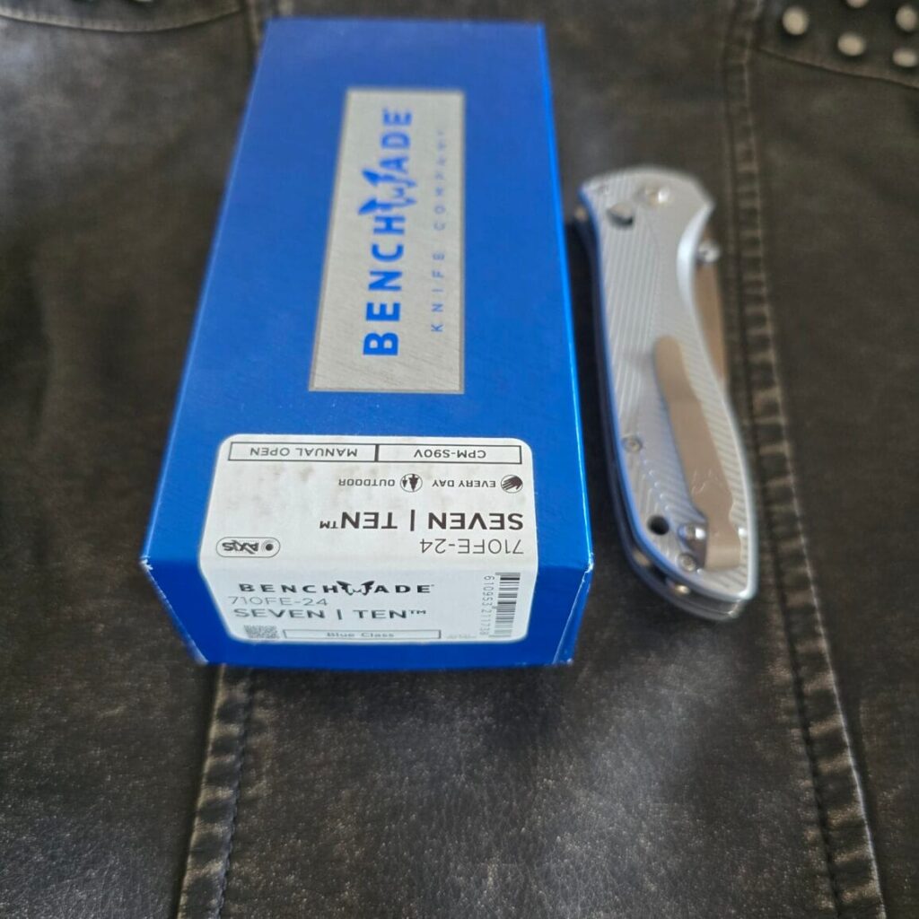 Benchmade Seven Ten 710 FE-24 in Gray Aluminum and CPM-S90V USED – gallery image 6