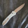 Benchmade Seven Ten 710 FE-24 in Gray Aluminum and CPM-S90V USED knife for sale