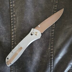 Benchmade Seven Ten 710 FE-24 in Gray Aluminum and CPM-S90V USED