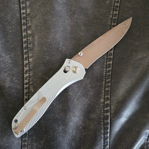 Benchmade Seven Ten 710 FE-24 in Gray Aluminum and CPM-S90V USED – gallery image 1