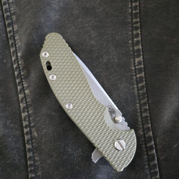 Hinderer Knives XM-24 4" Spearpoint Tri-Way Working Finish OD Green G10