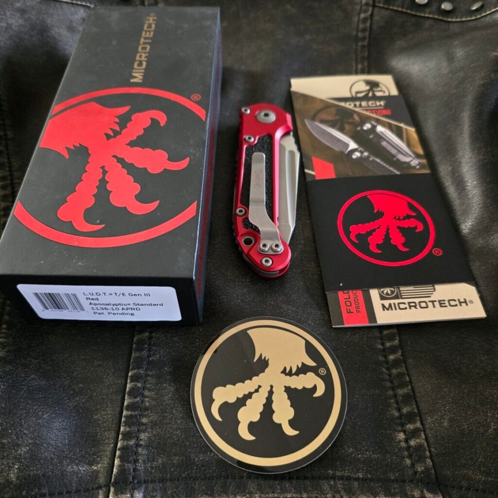 MICROTECH LUDT T/E Gen III Red Apocalyptic Standard 1136-10 APRD – gallery image 2
