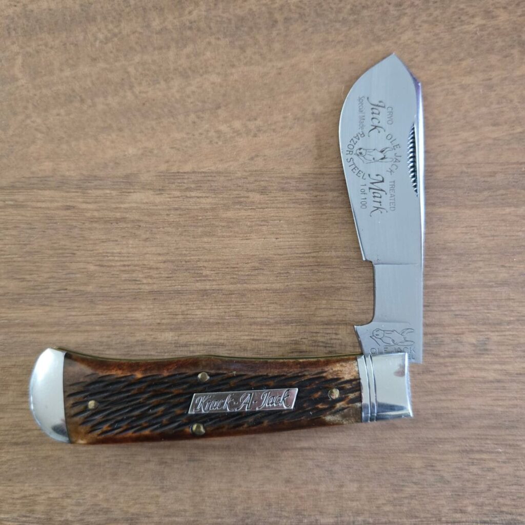 Great Eastern Cutlery #383215 Ole Jack Krack-A-Jack Antique Yellow Pick Bone knife for sale